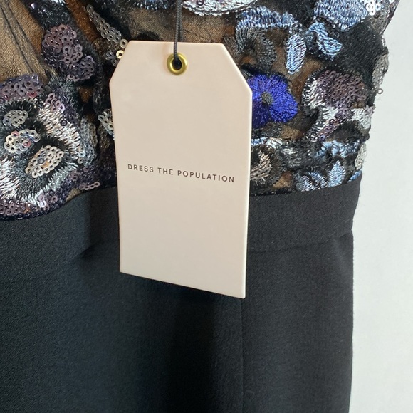 ANTHRO brand DRESS THE POPULATION Giului Sequin Bodice Crepe Sheath DRESS - XS - Picture 6 of 12